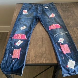 Women’s custom, Levi jeans